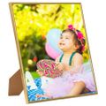 vidaXL Fotorámiky na stenu alebo stôl 5 ks zlaté 20x20 cm MDF