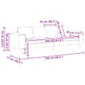 vidaXL Pohovka do obývačky Armádna zelená 250 x 77 x 76 cm