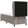 vidaXL Posteľ s pružinovým rámom Sivohnedá 80 x 200 cm látka