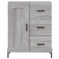 vidaXL Vysoká skrinka sivý dub sonoma 69,5x34x180 cm spracované drevo
