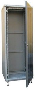 XtendLan 42U/600x800 stojanový, šedý, skleněné dveře, plná záda Rozvadec, 19", stojanový, výška 42U, 600x800, sklenené dvere, kourové sklo, plná záda, perforovaný horní a spodní kryt, rozebírat