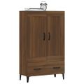 vidaXL Vysoká skrinka hnedý dub 70x31x115 cm spracované drevo