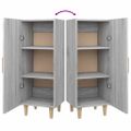 vidaXL Komoda sivý dub sonoma 34,5x34x90 cm spracované drevo
