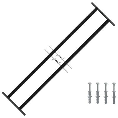 vidaXL Mriežka okna 115 x 30 cm Oceľ s práškovou povrchovou úpravou