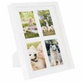 vidaXL 3D fotorámiky 5 ks biele 28x35 cm na 4 obrázky (10x15 cm)