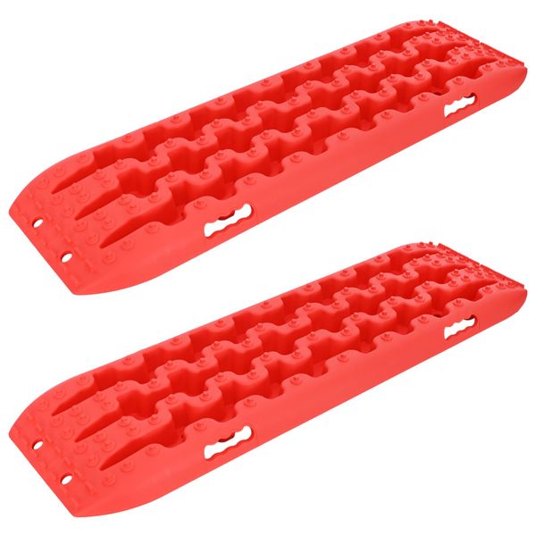 vidaXL Záchranná doska 2 ks Červená 106 x 30,5 x 7 cm Reinforced Nylon