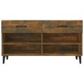 vidaXL Botník dymový dub 102x35x55 cm spracované drevo