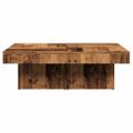 vidaXL Konferenčný stolík staré drevo 90x90x28 cm kompozitné drevo