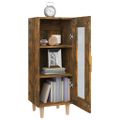 vidaXL Komoda dymový dub 34,5x34x90 cm spracované drevo
