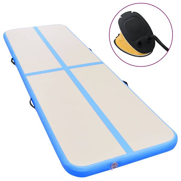 vidaXL Nafukovacia žinenka s pumpou 300x100x10 cm PVC modrá