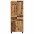 vidaXL Highboard 2 ks Staré drevo 69,5 x 34 x 180 cm