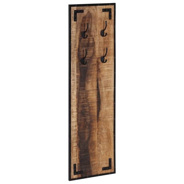 vidaXL Vešiak na kabáty 35x8x110 cm surový mangovníkový masív