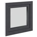 vidaXL Otočné a sklopné okno do suterénu RISOR 50 x 50 cm PVC a sklo