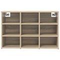 vidaXL Skriňa na topánky 77,5 x 30 x 51 cm Kompozitné drevo Dub sonoma