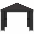 vidaXL Altánok 3 x 3 m Antracitová Polyester a oceľ 190 gsm