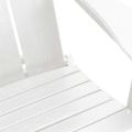 vidaXL Skladacia Adirondack kreslo Biela 80,5 x 74,5 x 92 cm HDPE