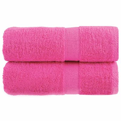 vidaXL Prémiové umývacie utierky SOLUND 2 ks ružové 30x30 cm 600 g/m²