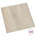 vidaXL Samo-lepiace podlahové dosky Hnedá a béžová 30,5 x 30,5 cm