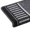 vidaXL Samolepiace schodové rohože 15 ks 65 x 21 x 4 cm Non-Slip