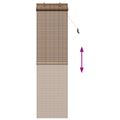 vidaXL Roleta Hnedá 50 x 220 cm Bambus