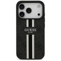 Obal Guess 4G Printed Stripes MagSafe pre iPhone 17 Pro čierny