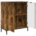 vidaXL Servírovacia skriňa Dymová dub 69,5 x 33 x 82 cm