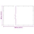 vidaXL Priehľadná plachta s okami 4x12 m PVC