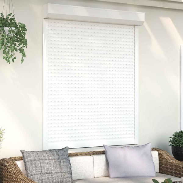 vidaXL Rolety Biely 120 x 150 cm Hliník a polyuretán