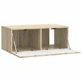 vidaXL Nástenná TV skrinka 78,5 x 41 x 30 cm Dub sonoma