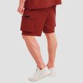 Šortky Utility Red - GymBeam, veľkosť M, veľkosť oblečenia M