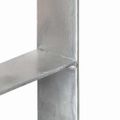 vidaXL Kotviace pätky 6 ks, strieborné 12x6x60 cm, pozinkovaná oceľ