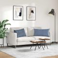vidaXL Vankúše na pohovku 2 pcs Modrá 80 x 40 cm Kordúrová tkanina