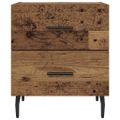 vidaXL Nočný stolík 2 ks Staré drevo 40 x 35 x 47,5 cm