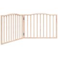 vidaXL Brána pre psa skladacia 2 panely 160 cm topoľové drevo