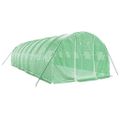 vidaXL Fóliovník s oceľovým rámom zelený 24 m² 8x3x2 m