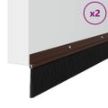 vidaXL Kefkové tesnenia na dvere s montážou na skrutky 2 ks 100 cm