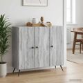 vidaXL Servírovacia skriňa Sivá sonoma 89 x 34,5 x 80 cm