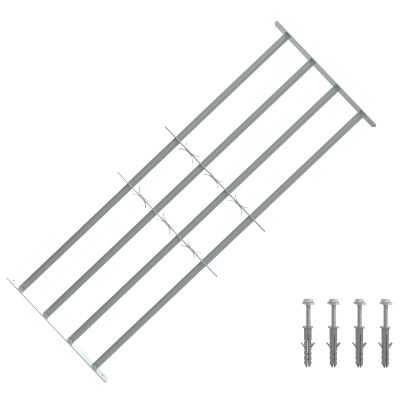 vidaXL Bezpečnostné mreže na okná so 4 priečnymi tyčami 3 pcs
