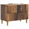 vidaXL Nočný stolík Staré drevo 62 x 34,5 x 48 cm Kompozitné drevo