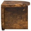 vidaXL Stenná polica 2 ks Dymová dub 38 x 19 x 19 cm Kompozitné drevo