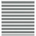 vidaXL Zebra roleta tmavošedá 140x150 cm šírka látky 135,9cm polyester