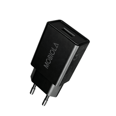 Nabíjací adaptér MOBIOLA 5W (USB-A), čierna