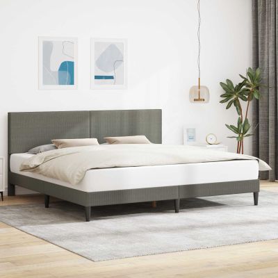 vidaXL Rám postele Svetlosivá 180 x 200 cm Kordúrová tkanina