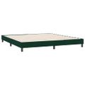 vidaXL Box Spring Posteľ bez matraca Tmavo zelená 180x220 cm Zamat