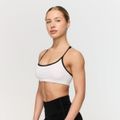 Športová podprsenka Varsity White - GymBeam, veľkosť L