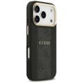 Puzdro Guess pre iPhone 17 Pro HC MAGSAFE PU S 4G PU PRUHOVANÉ čierne