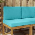 vidaXL Vankúš na vonkajšiu pohovku Polyester Tyrkysová 60 x 60 cm