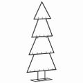 vidaXL Kovový vianočný dekoratívny stromček čierny 90 cm