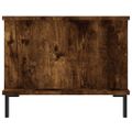 vidaXL Konferenčný stolík dymový dub 90x50x40 cm kompozitné drevo