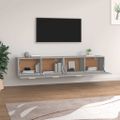 vidaXL Nástenné skrinky 2 ks sivé sonoma 100x36,5x35cm sprac. drevo